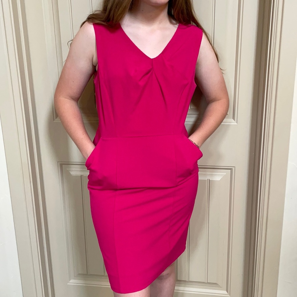 Bright Pink Dress Business Wardrobe Size 8